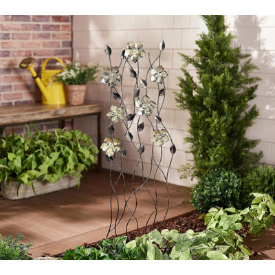 Keiton 40"H Primrose Copper Metal Trellis