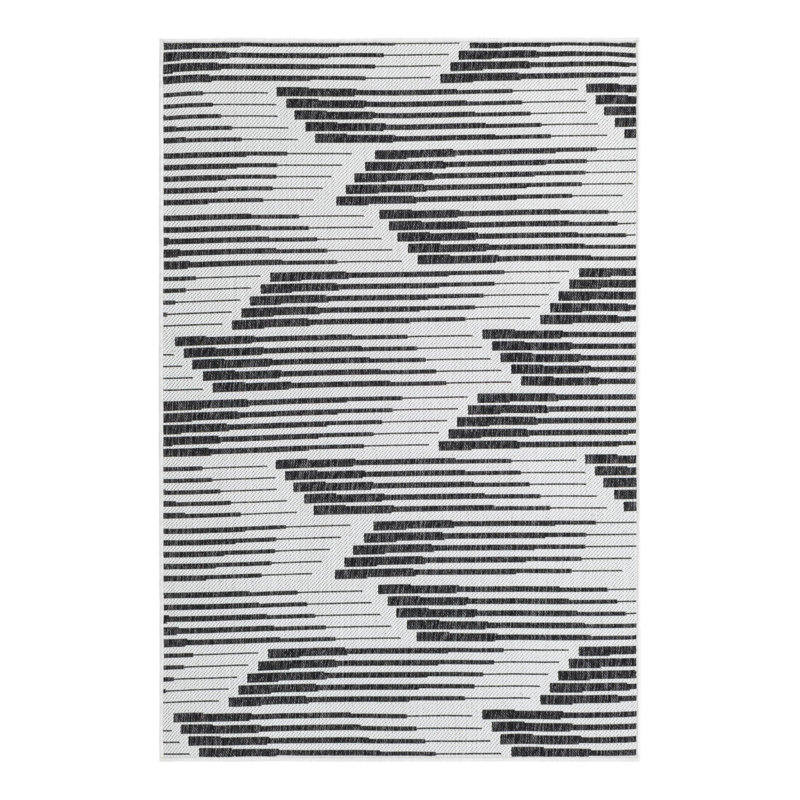 Geometric Indoor / Outdoor Rug, Rectangle 4'1" x 6'1"