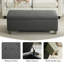 Banc de rangement rembourré en similicuir de 41 po de largeur-1444370131-1444370129