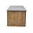 Combine 324.32 Gallon Water Resistant Teak Deck Box in Teak/Lava Gray