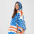 Stars and Stripes Hooded Blanket