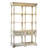 French Country Wood Bookcase With Display Storage Shelf For Home