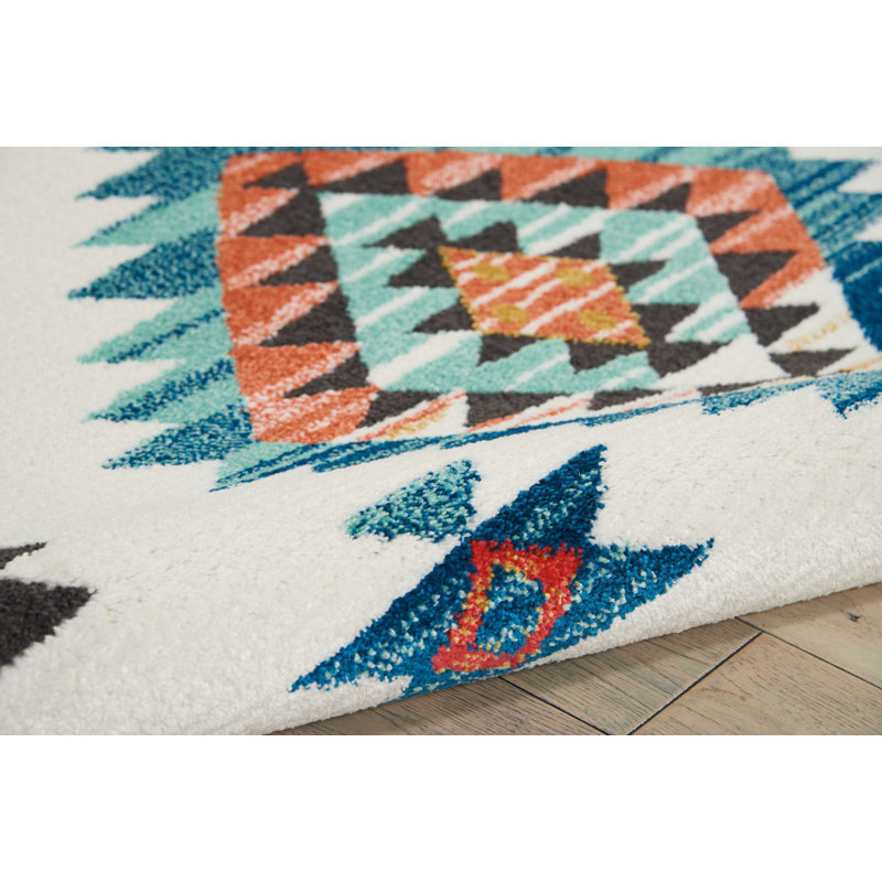 Southwestern Indoor Rug, Rectangle 6'7" x 9'7"