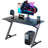 ARES WING Gaming Desk with Infinity Mirror RGB Light Office Computer Table Z Shade White-106460472