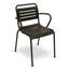 Ace Modern Aluminum Arm Chair – Stackable Outdoor Dining Chair-402096026