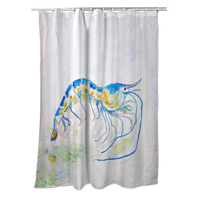 Rideau de douche simple crevette