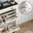 16-Pair Farmhouse Shoe Storage Cabinet-714232580