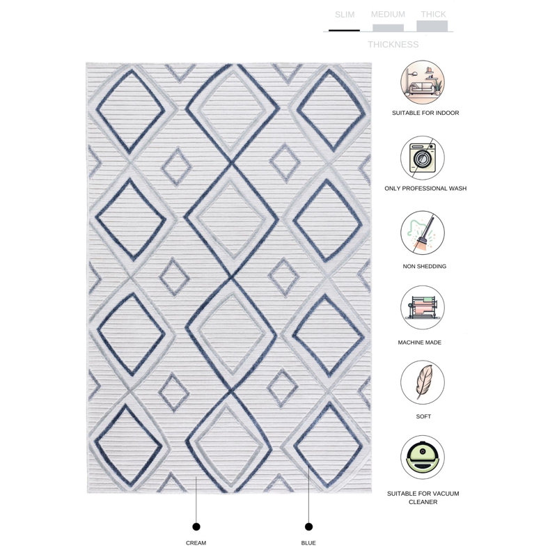 Koljo Geometric Rug, Rectangle 3'11" x 5'11"