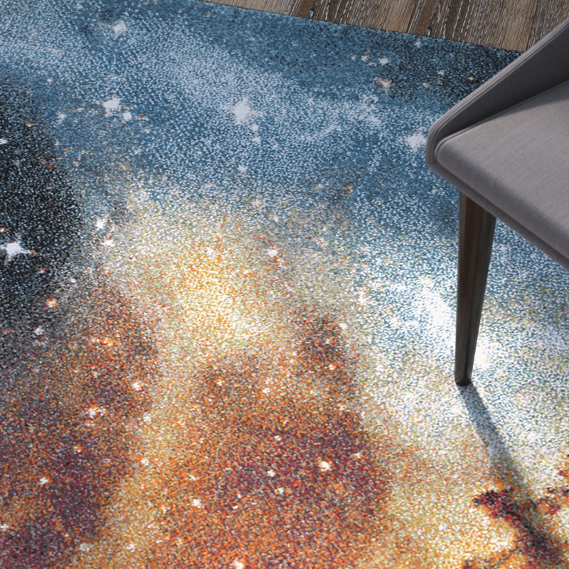 Galaxy Performance Abstract Rug, Rectangle 6'7" x 9'