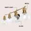 Éclairage pour meuble-lavabo en métal / verre bullé Gilbertson-119335091-123430033
