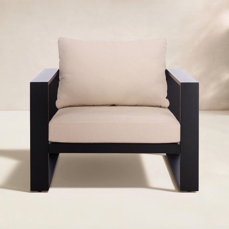 Fash Aluminum Chair Set Of 2, Black