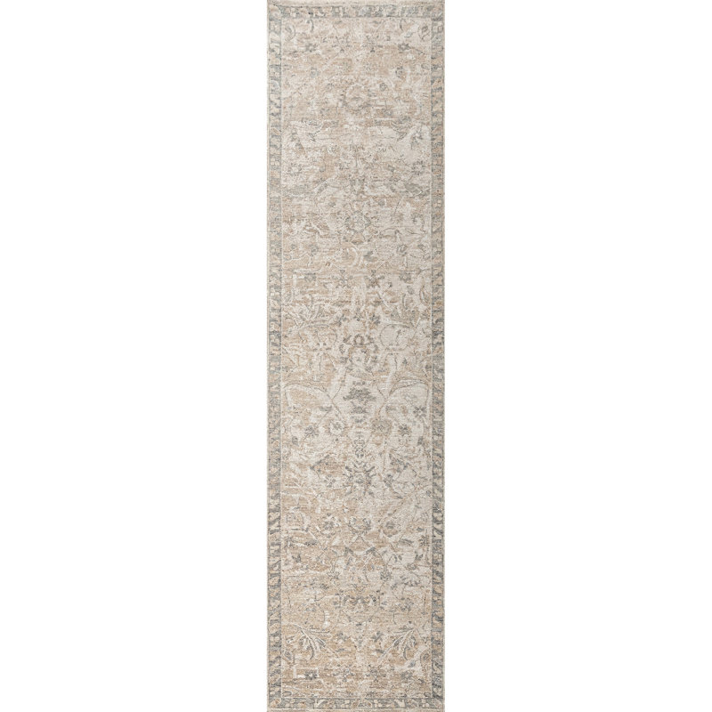Tapis noué à la main, Tapis de couloir 2 pi 6 po x 10 pi