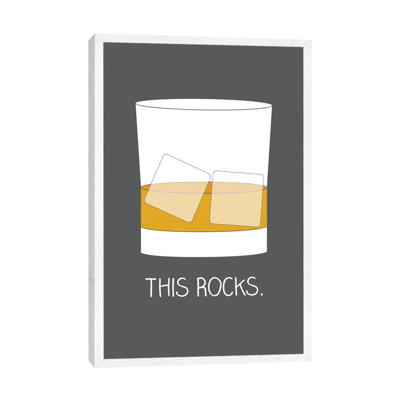 This Rocks by Benton Park Prints - Print on Canvas, White Framed, 101.6 cm H x 66.04 cm W