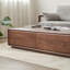Modern rectangular solid wood coffee table-110606511
