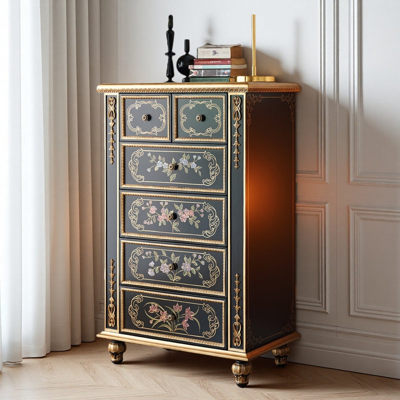 Armoire noire luxueuse de style américain