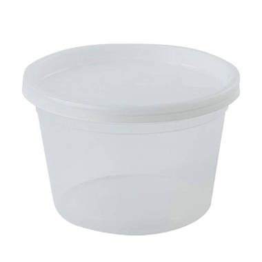 [48 Sets - Combo] Plastic Deli Food Storage Freezer Containers With  Airtight Lids - 8 oz, 16 oz, 32 oz.