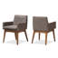 Chaise avec accoudoirs rembourrée Klimek-190161178