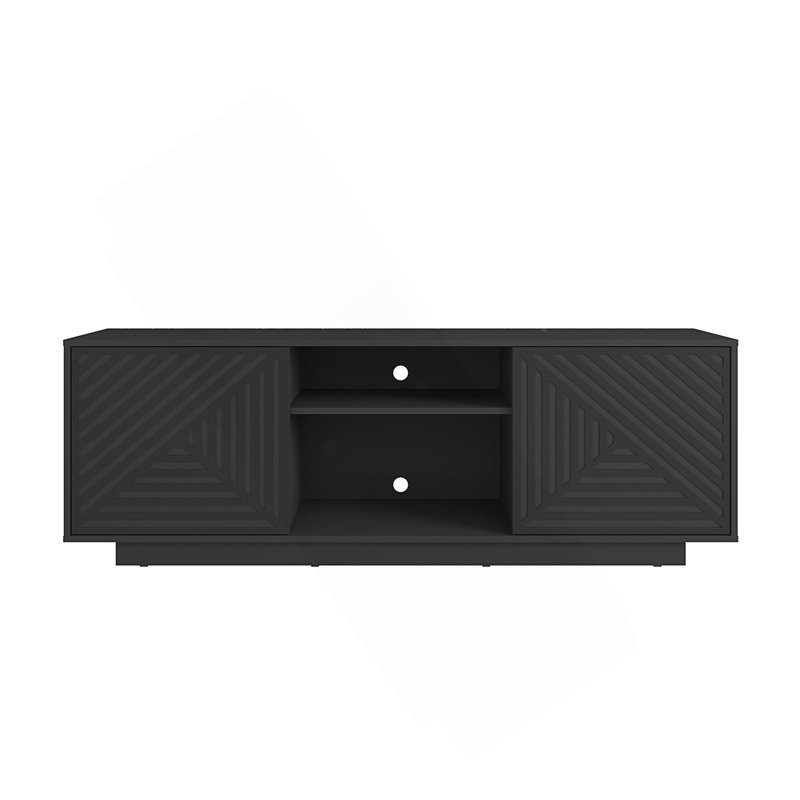  Modern TV Stand for TV’s Up to 70”, Black