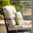 Amairany Metal and Wicker Outdoor Rocker Chair with Cushions