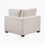 Siège de coin en chenille moderne et contemporain de 42 po avec coussins réversibles et coussin décoratif assorti Veronneau