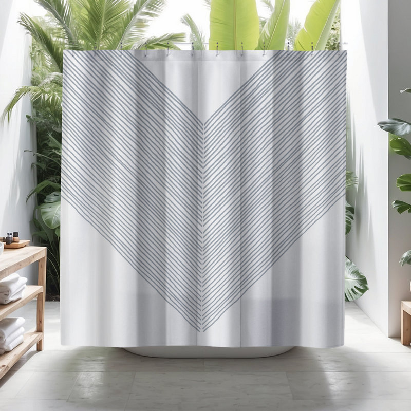 Rideau de douche Coco, Gris