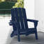 Chaise de foyer d'extérieur pliable en PEHD résistant aux intempéries avec 2 porte-gobelets Adirondack-1507789734