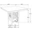 Table carrée à hauteur de comptoir Finley