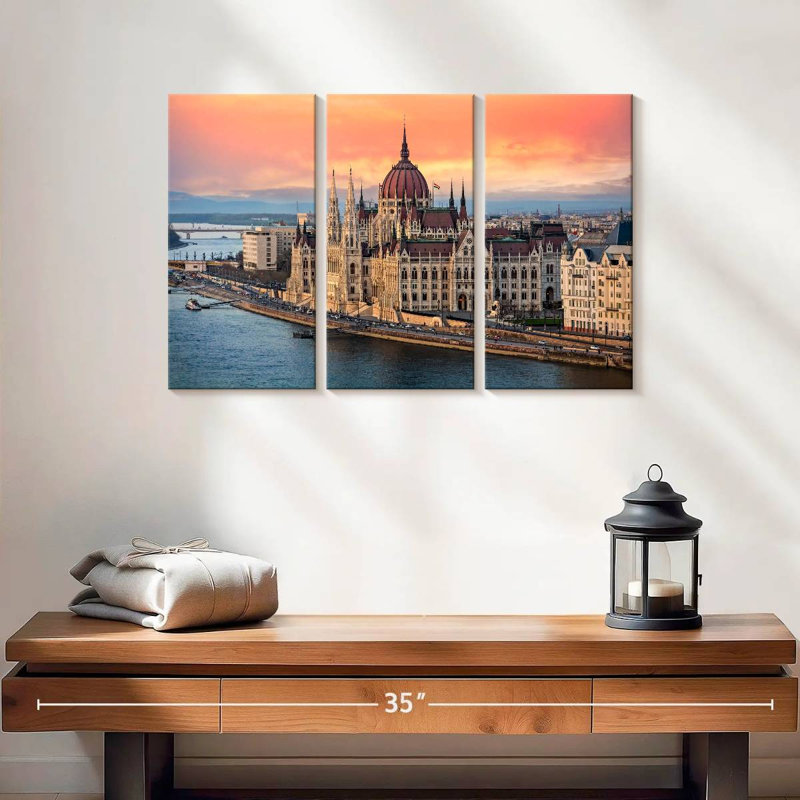 Rorry Hungarian Parliament In Budapest, 48" H x 74" W