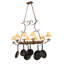 8 Light Pot Rack