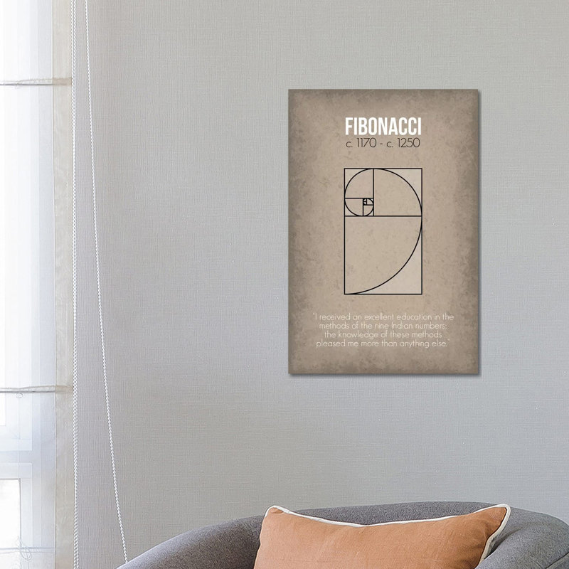 Fibonacci by GetYourNerdOn - Print on Canvas, Wrapped Canvas, 66.04 cm H x 45.72 cm W x 1.91 cm D