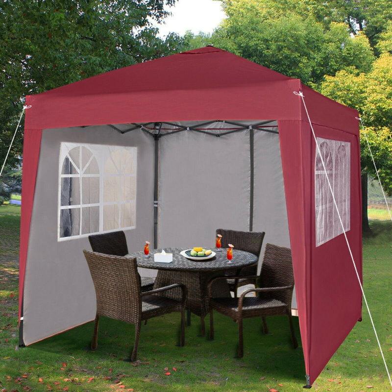 Jarrow Aluminium 2m x 2m Pop-Up Gazebo, Red