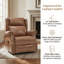 Fauteuil inclinable manuel Ultimate Relaxation avec massage intégré et chaleur - Similicuir robuste pour espaces de vie modernes-800397543