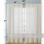 Rideaux Tillie Premium en dentelle ombrée douce et décorative, semi-transparents, filtrant la lumière, à œillets, pour chambre et salon - Ensemble de 2 panneaux (54 x 96 pouces de long, ivoire)-286355481-286355483