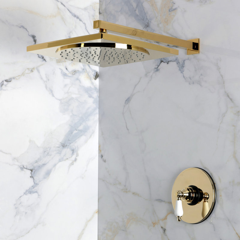 Kingston Brass Victorian Single-Handle Pressure Balanced Shower Faucet, Polished Brass