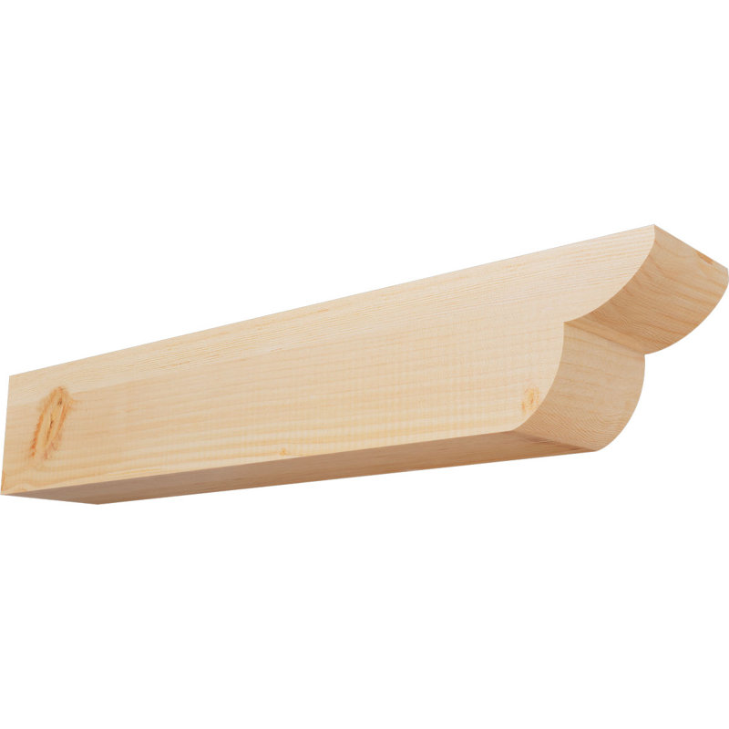 Queue de chevron lisse Crestline, Douglas, H 6 po x l 32 po x P 5,5 po