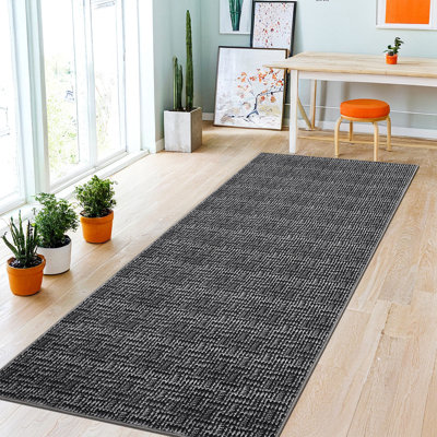 Tapis de salon Tapis lavable pour chambre à coucher Tapis moderne tressé et antidérapant Tapis de ferme