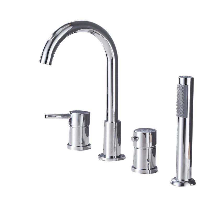 Système de douche mural avec valve thermostatique et douchette, Chrome chrome