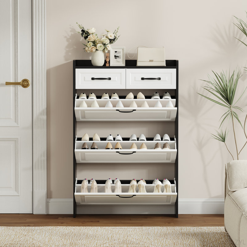 Shoe Storage, Black/White
