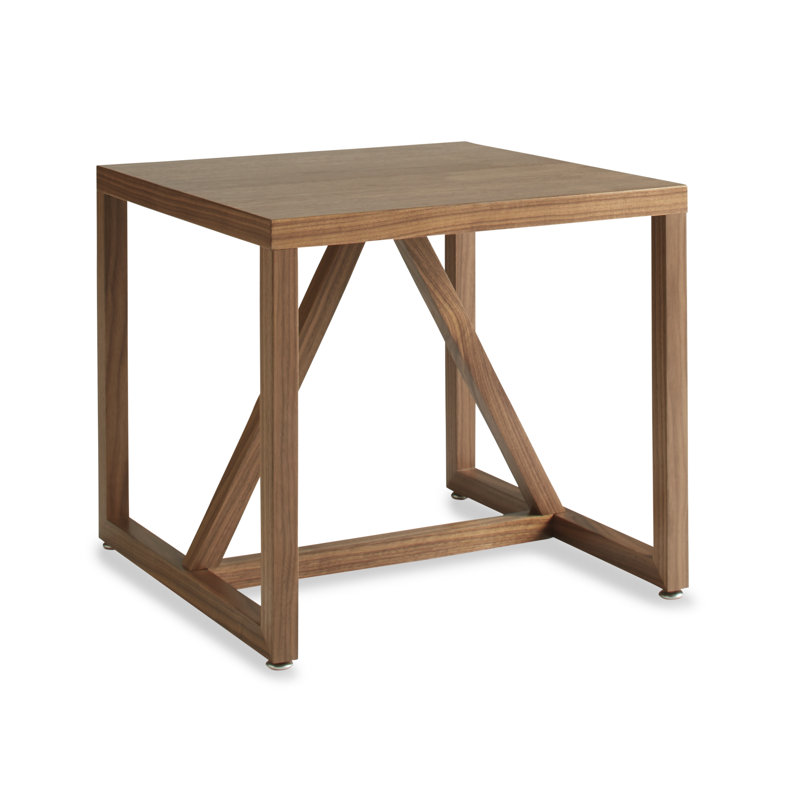Strut End Table, Walnut