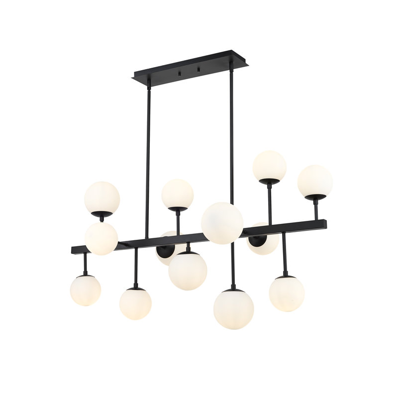 Luminaire suspendu géométrique unique à 13 lumières Adalwine