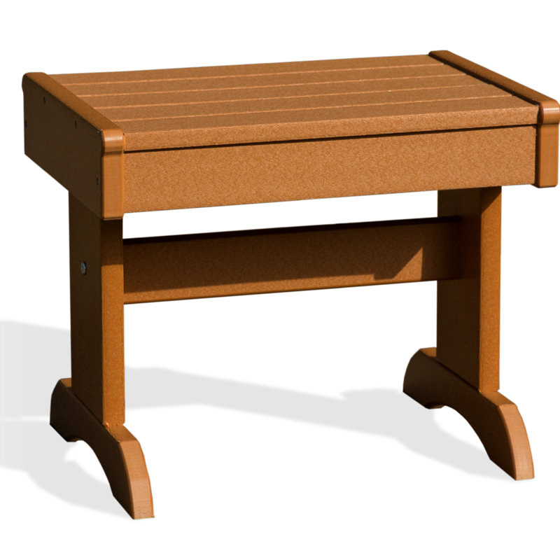 Aatikah Rectangular Outdoor Side Table , 20'' in. W 14'' in. D, Cedar