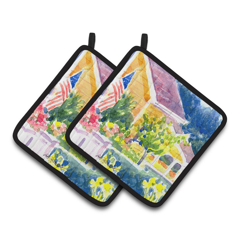 Caroline's Treasures Houses Polyester Potholder