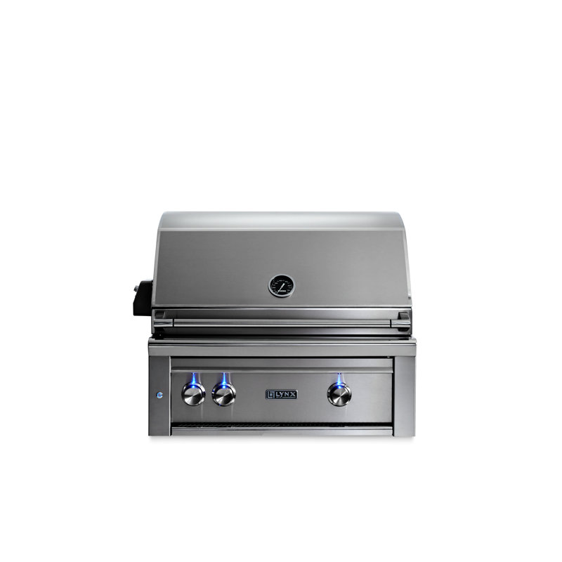 2-Burner Built-In Convertible Gas Grill, Natural Gas