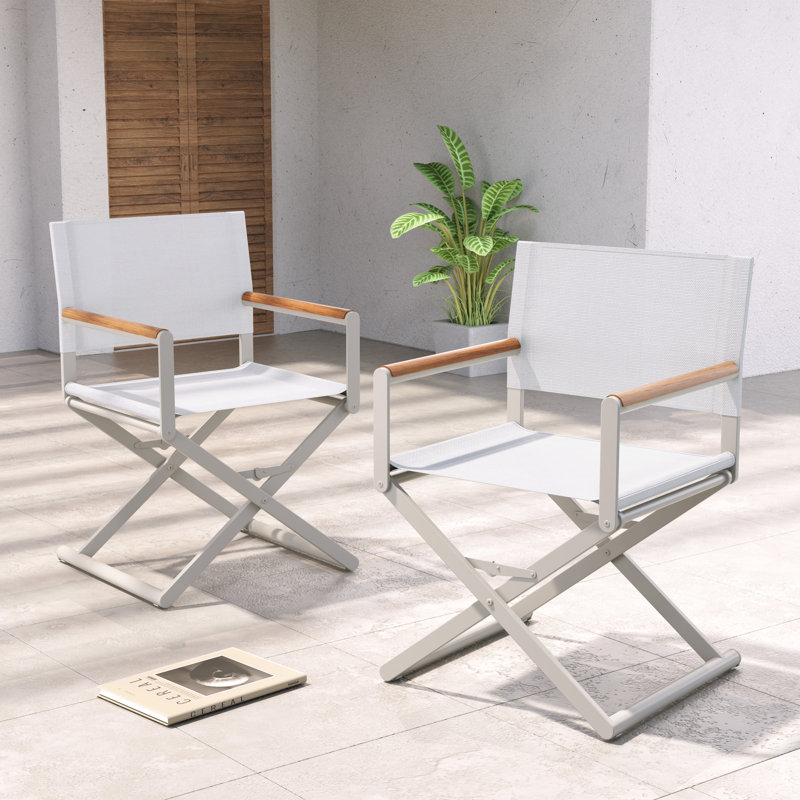 Chaise de réalisateur pliante Siepie, Beige