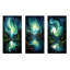 Northern Lights Aurora Reflection I - ensemble de 3 impressions murales sur toile Northern Lights-1290064334-1290064328