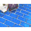 Carrelage mosaïque pour mur et piscine à bordure droite en verre Free Flow 1 po x 2 po