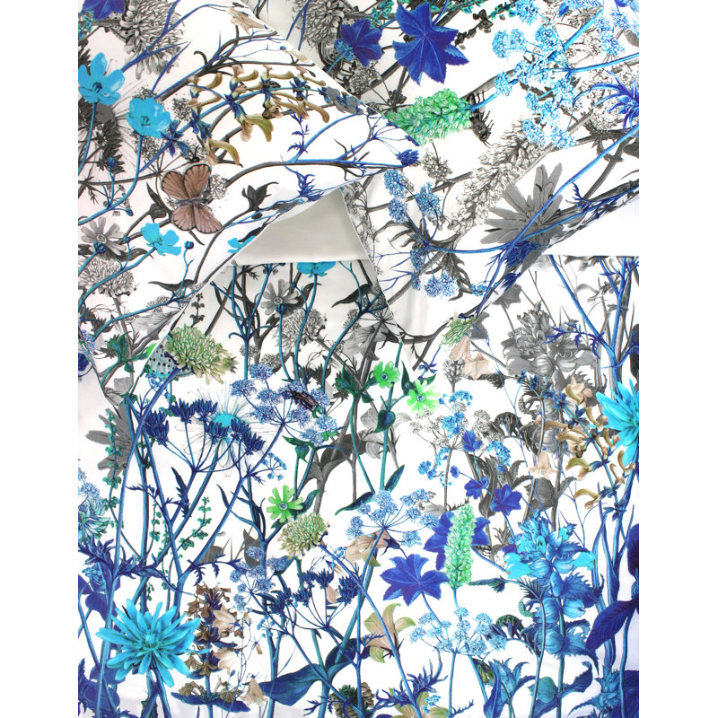 Ensemble de housse de couette flore Permelia, Simple + 2 taies