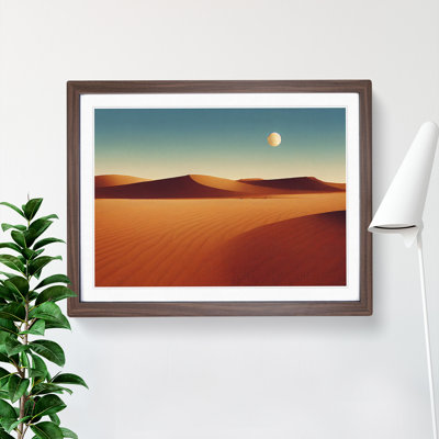XH1022-6080X Modern Desert 1 Piece Single Picture Frame Wall Art