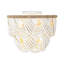 Ombre Wood Bead Flush Mount-428949232-428949233