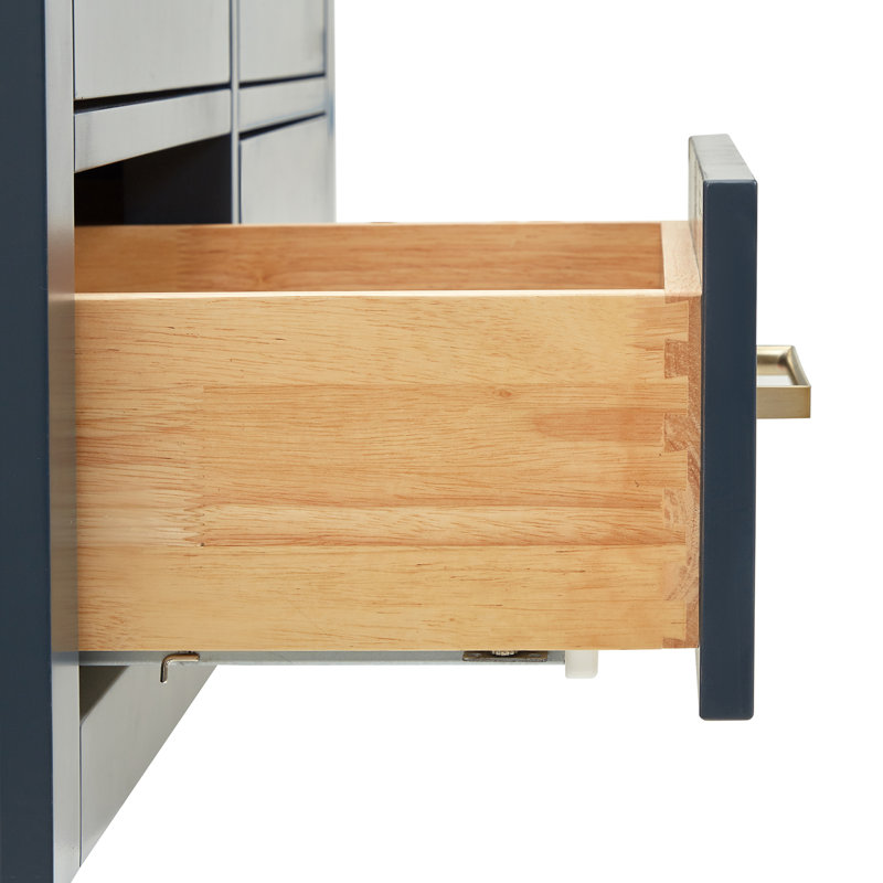 Macolm 72.25'' W Double Vanity, Midnight Blue, Satin Brass, 72"